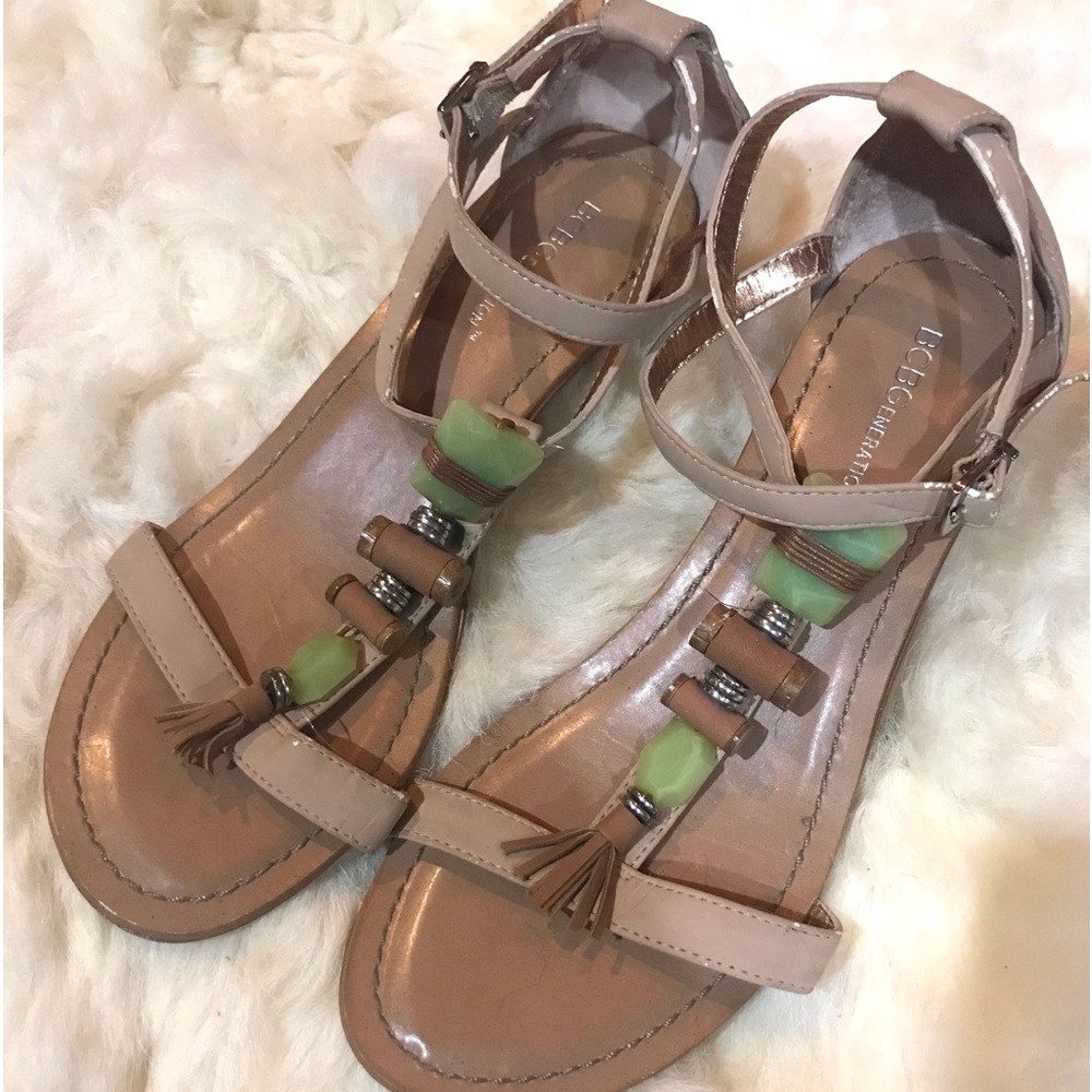 BCBG Sz 8 Embellished Sandals